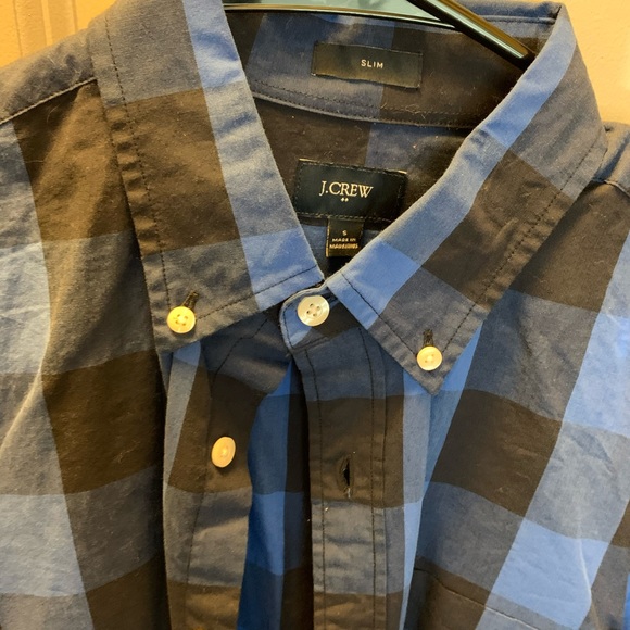 J crew patterned button down. Size small. Slim. - Picture 2 of 2